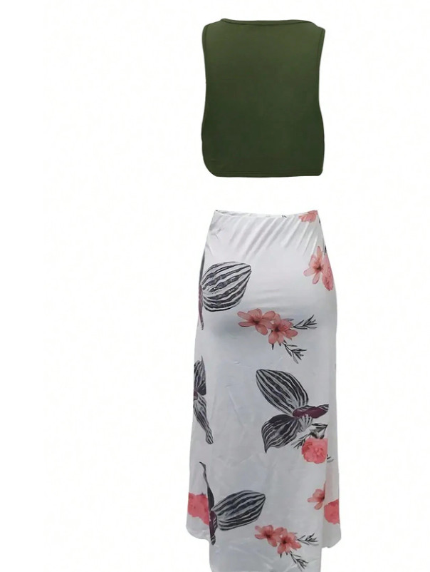 zielony crop top 