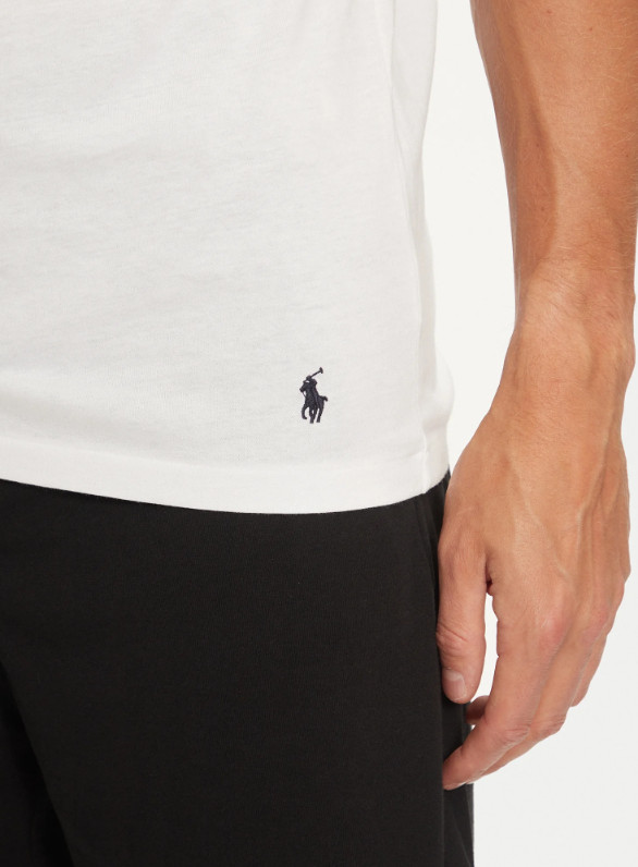 klasyczny biały t-shirt logo