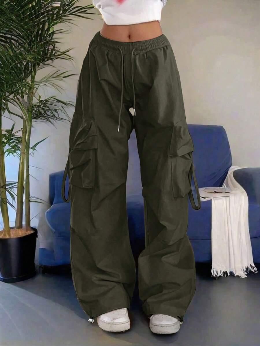 ZIELONE SPODNIE CASUAL