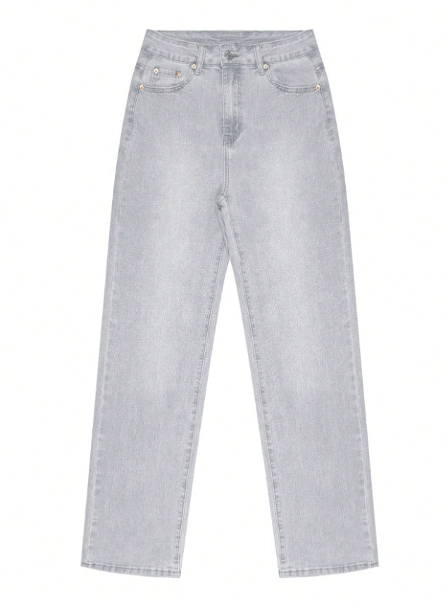 SZARE SPODNIE JEANS