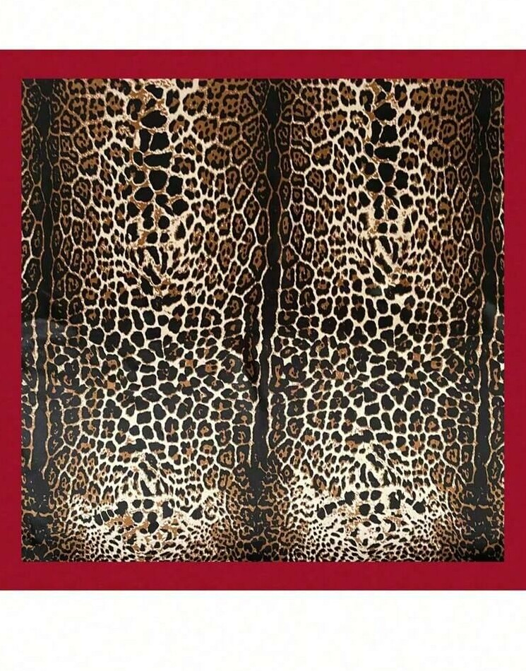 chusta na głowę animal print