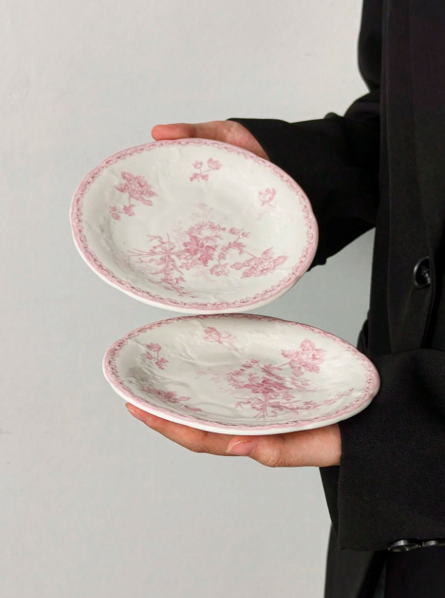 ceramiczny talerz zdobienie