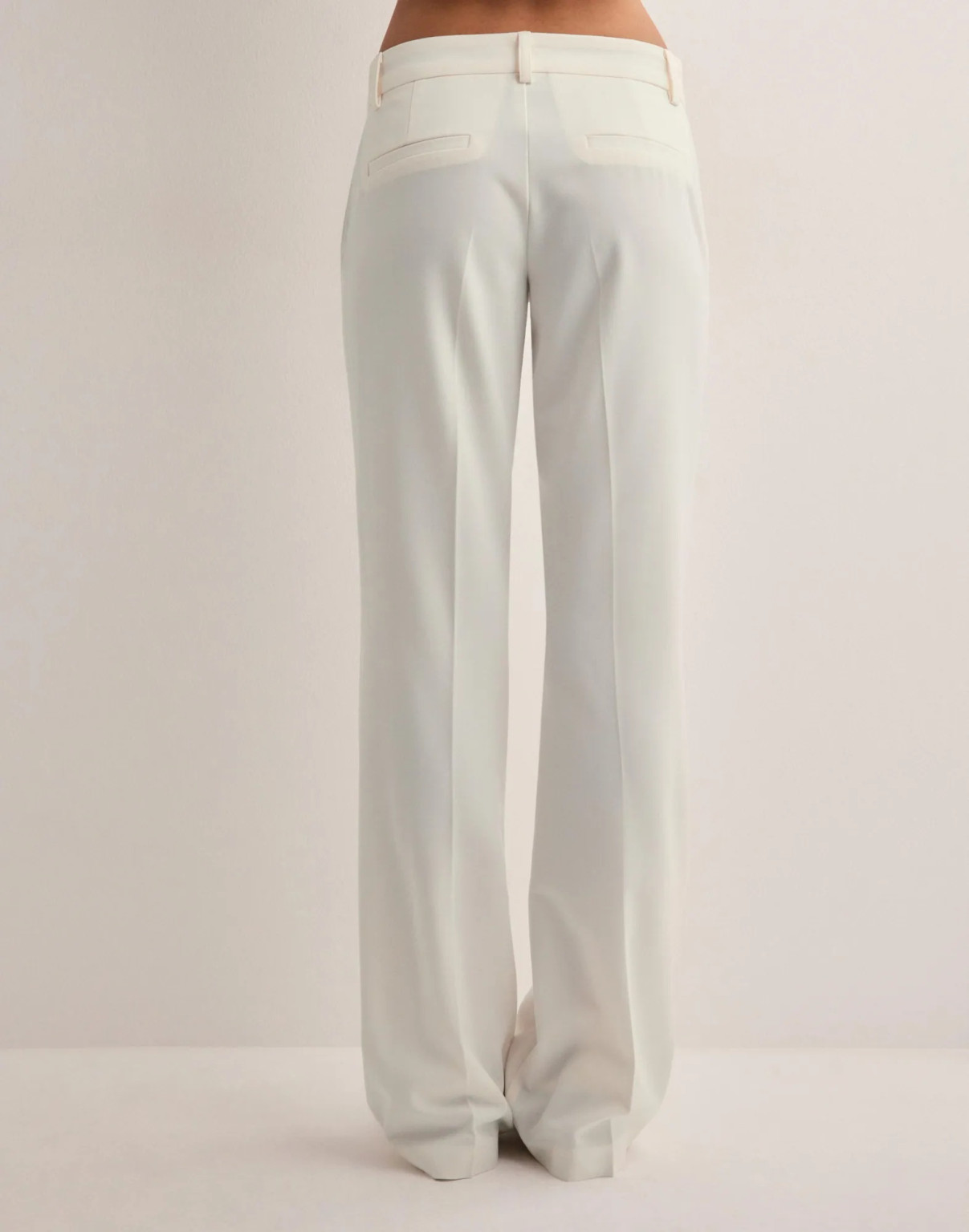 KREMOWE ELEGANCKIE SPODNIE 