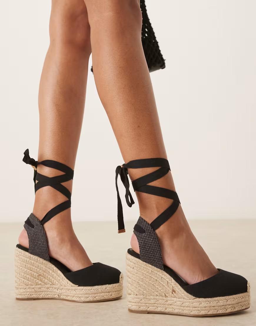 Espadryle na koturnie wide fit wiąznia