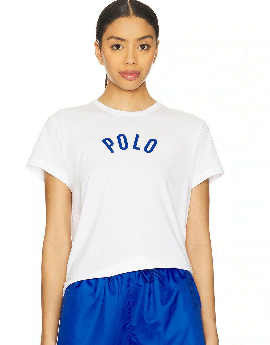 BIAŁY T-SHIRT KRÓTKI RĘKAW LOGO