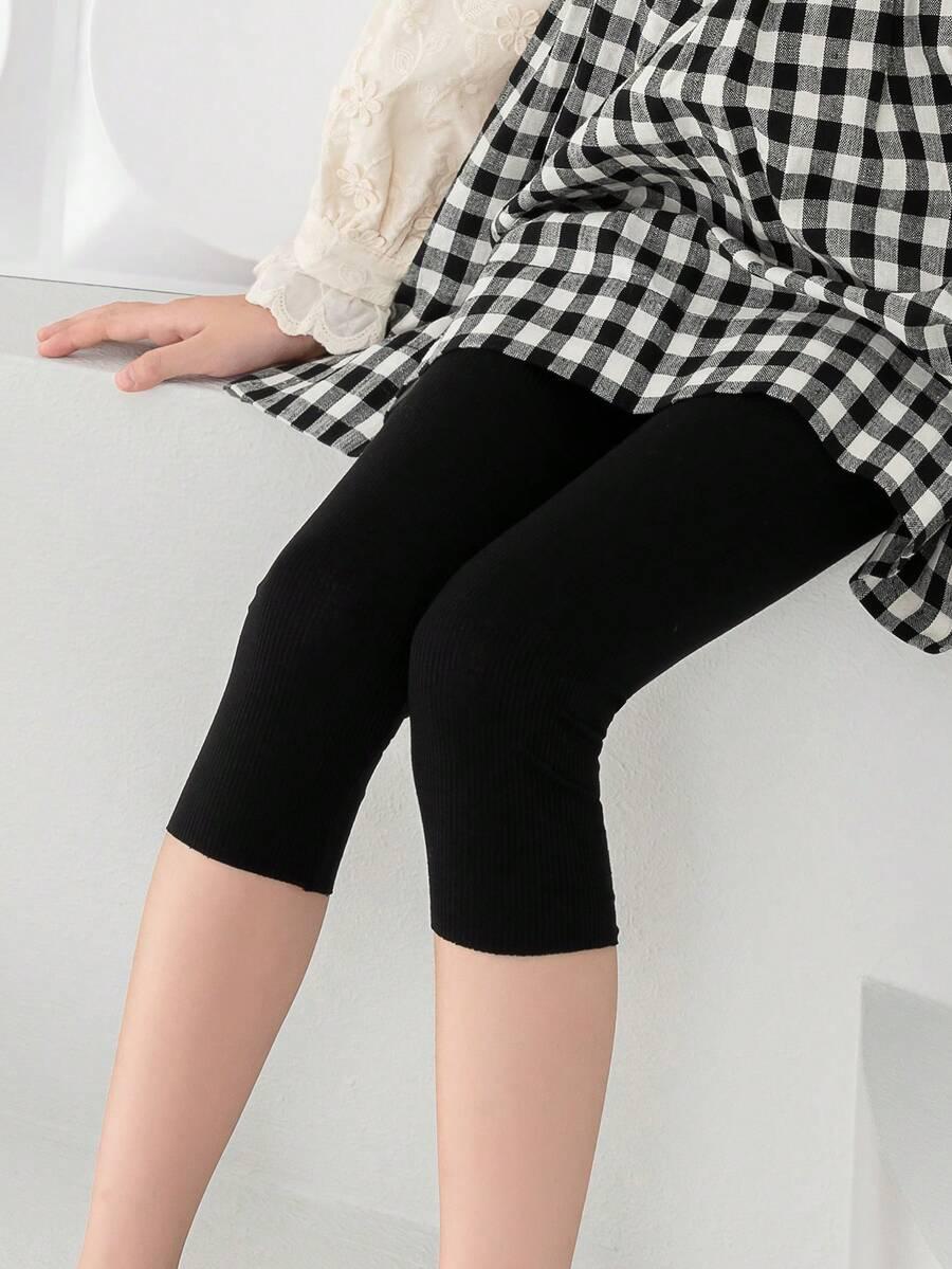 czarne legginsy 3/4