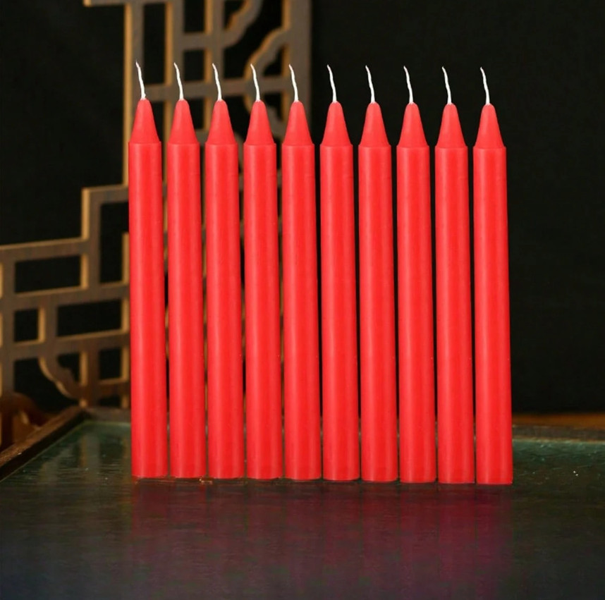 CZERWONE ŚWIECZKI 5-PACK