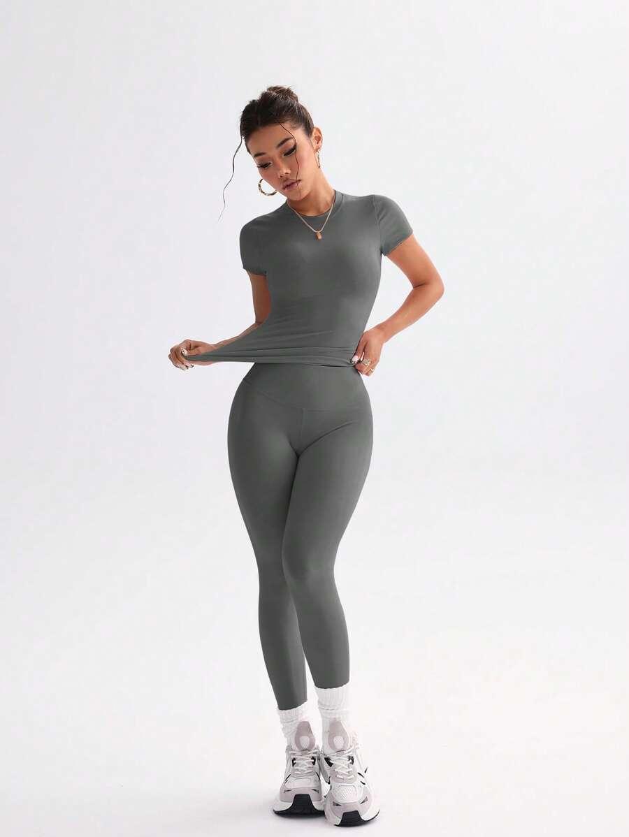 bluzka legginsy komplet