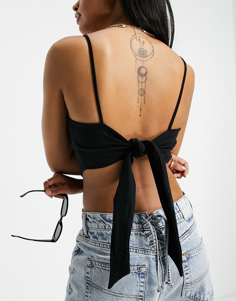 crop top na ramiączkach