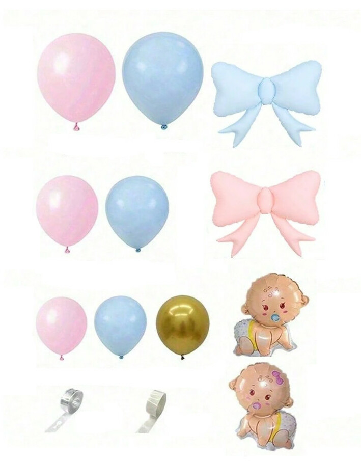 zestaw balonów na baby shower 108szt