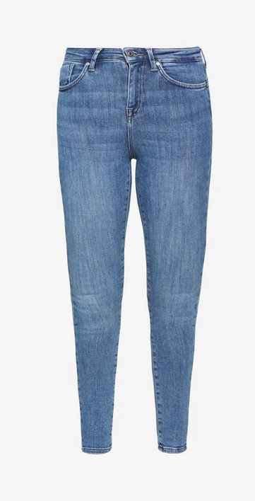 niebieskie spodnie jeans 