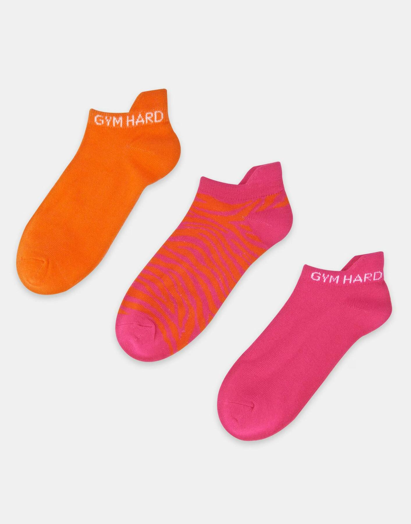 klasyczne skarpetki neon print 3-pack