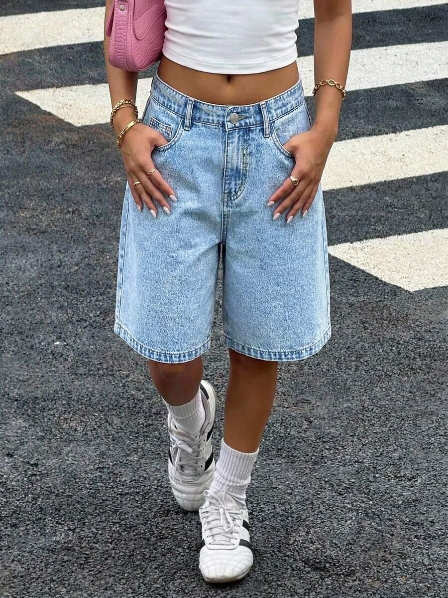 KRÓTKIE SPODENKI BERMUDY JEANS