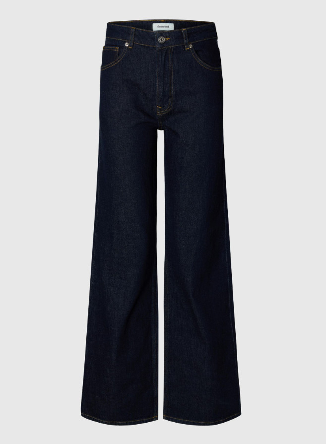 spodnie wide leg jeans wysoki stan