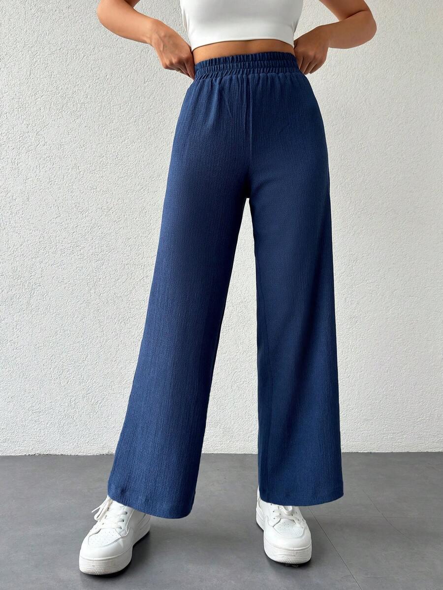 niebieskie spodnie casual