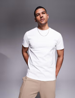 BIAŁY KLASYCZNY T-SHIRT