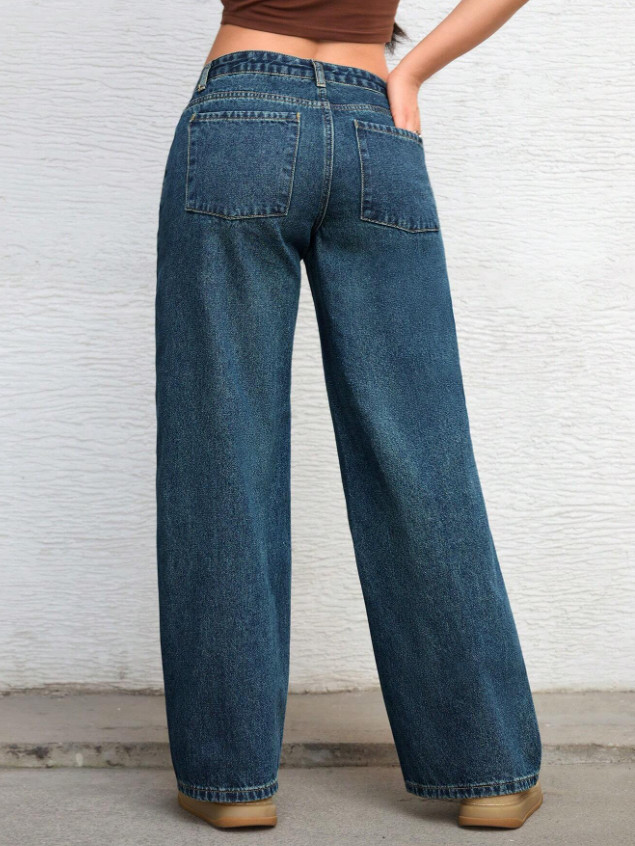 SPODNIE JEANS SZEROKIE NOGAWKI