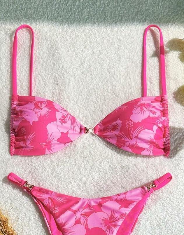 GÓRA OD BIKINI WIĄZANIE kwiaty
