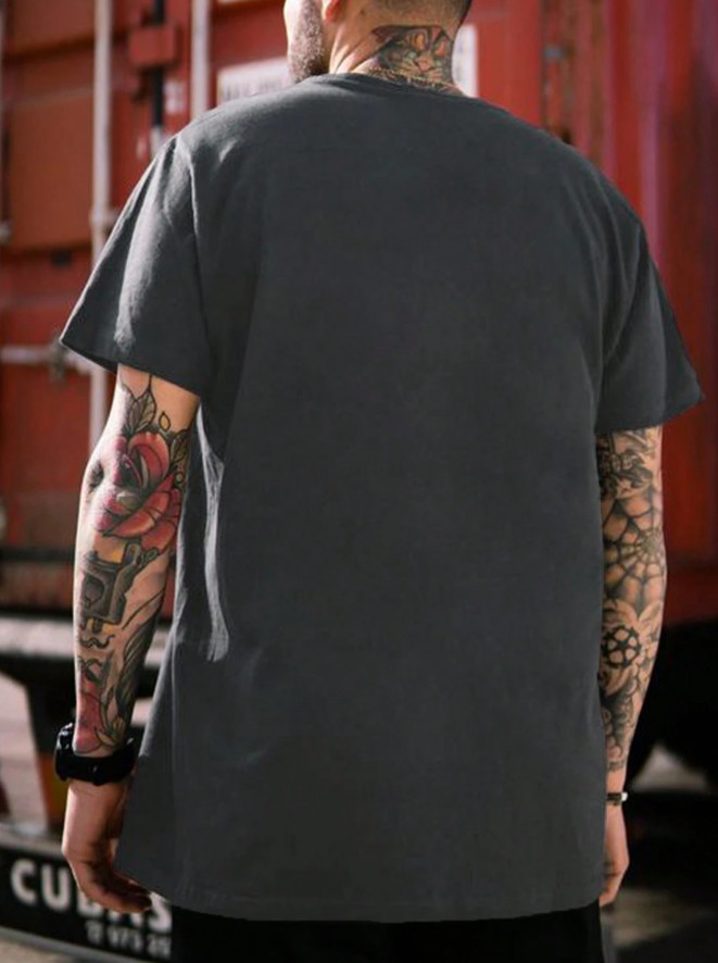 SZARY T-SHIRT MĘSKI