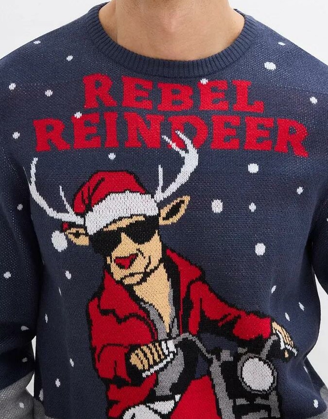 SWETER Z MOTYWEM ŚWIĄTECZNYM