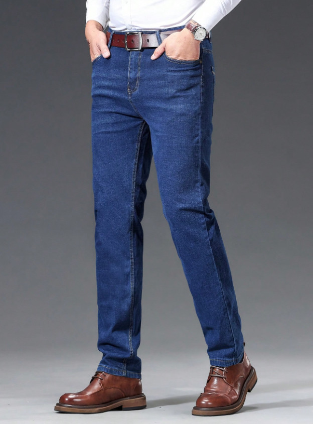 NIEBIESKIE SPODNIE JEANS