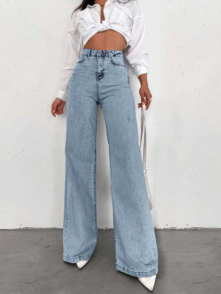 NIEBIESKIE SPODNIE JEANS 