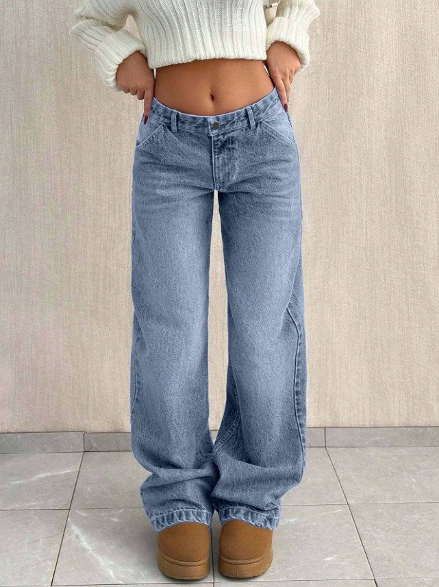 SPODNIE JEANS SZEROKIE NOGAWKI