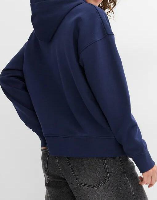 BLUZA Z KAPTUREM Z CZYSTEJ BAWEŁNY 