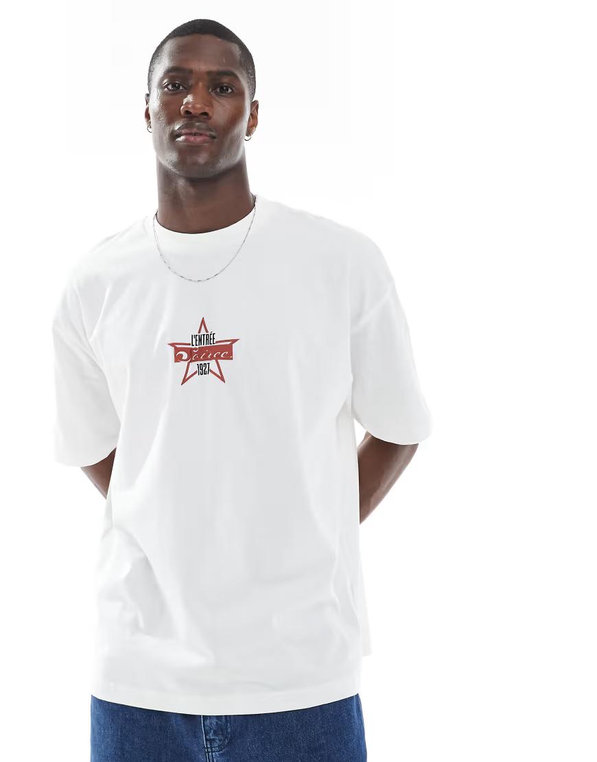 biały t-shirt krótki rękaw