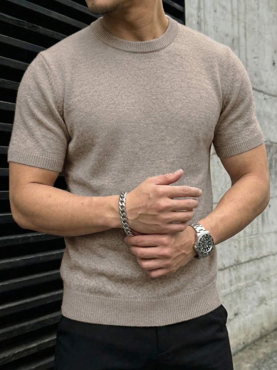 T-shirt okrągły dekolt 