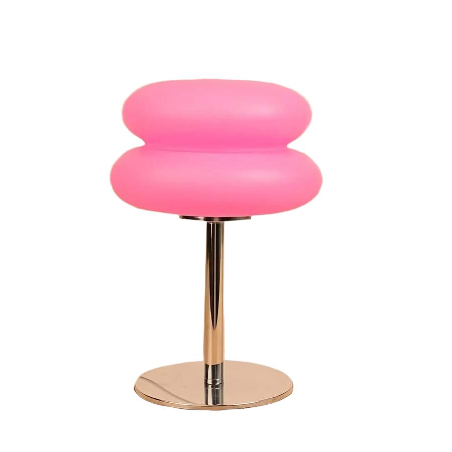 różowa lampa noca