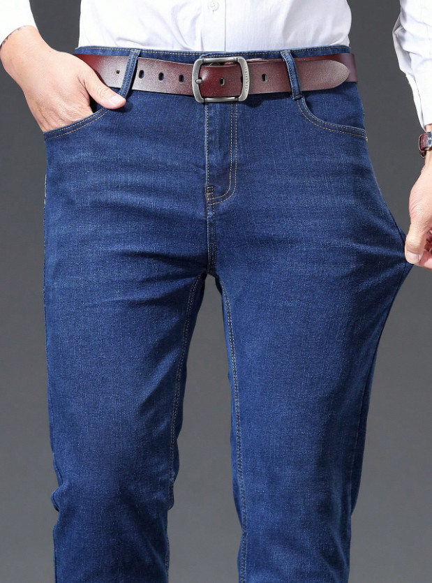 NIEBIESKIE SPODNIE JEANS