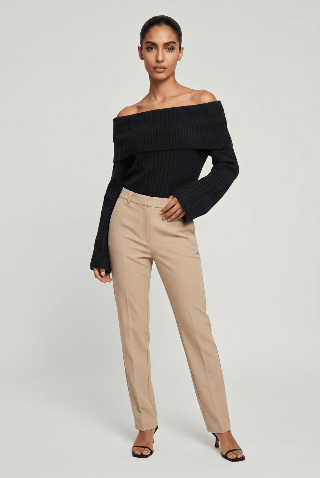 sweter odkryte ramiona 