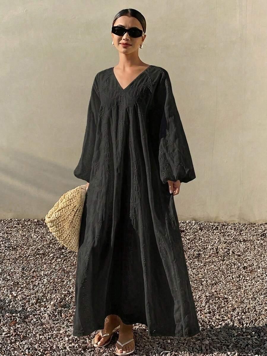 czarna sukienka maxi
