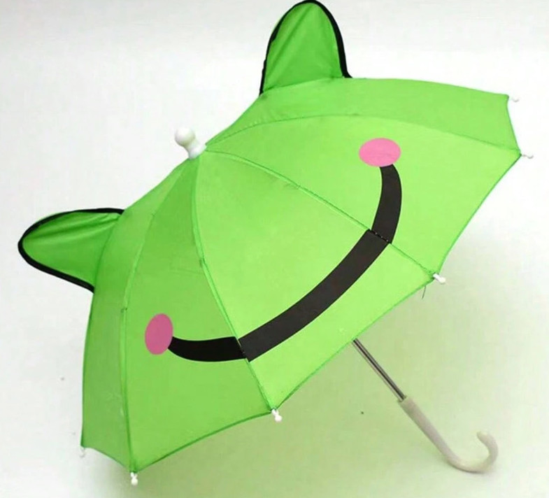 zielony parasol zabawka