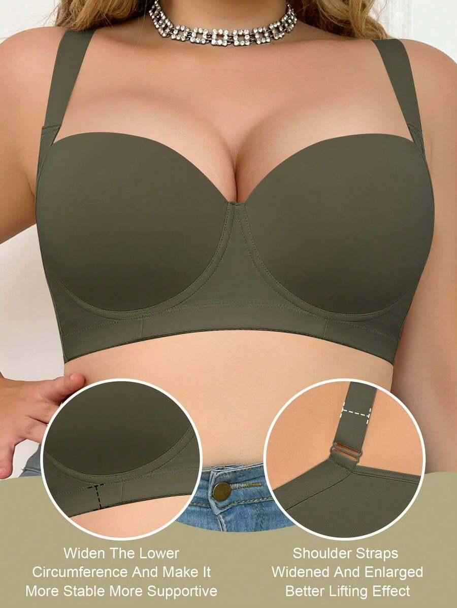 zielony biustonosz push-up