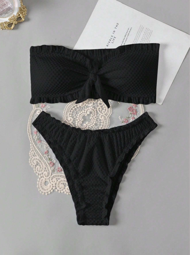 czarny dół od bikini