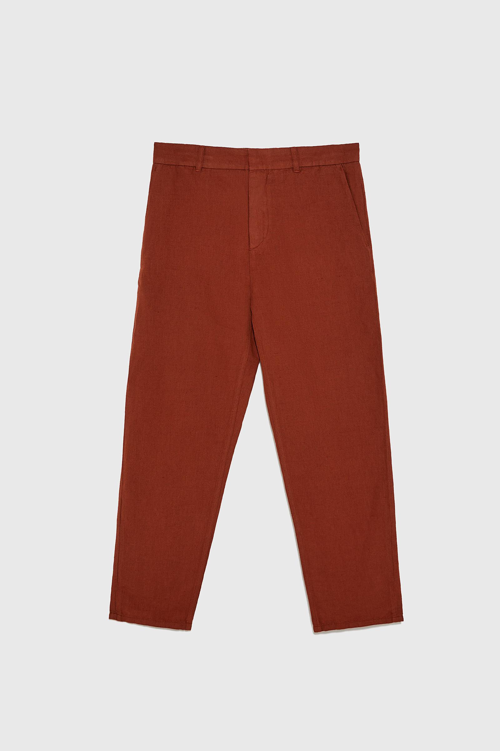 LNIANE SPODNIE CHINOS