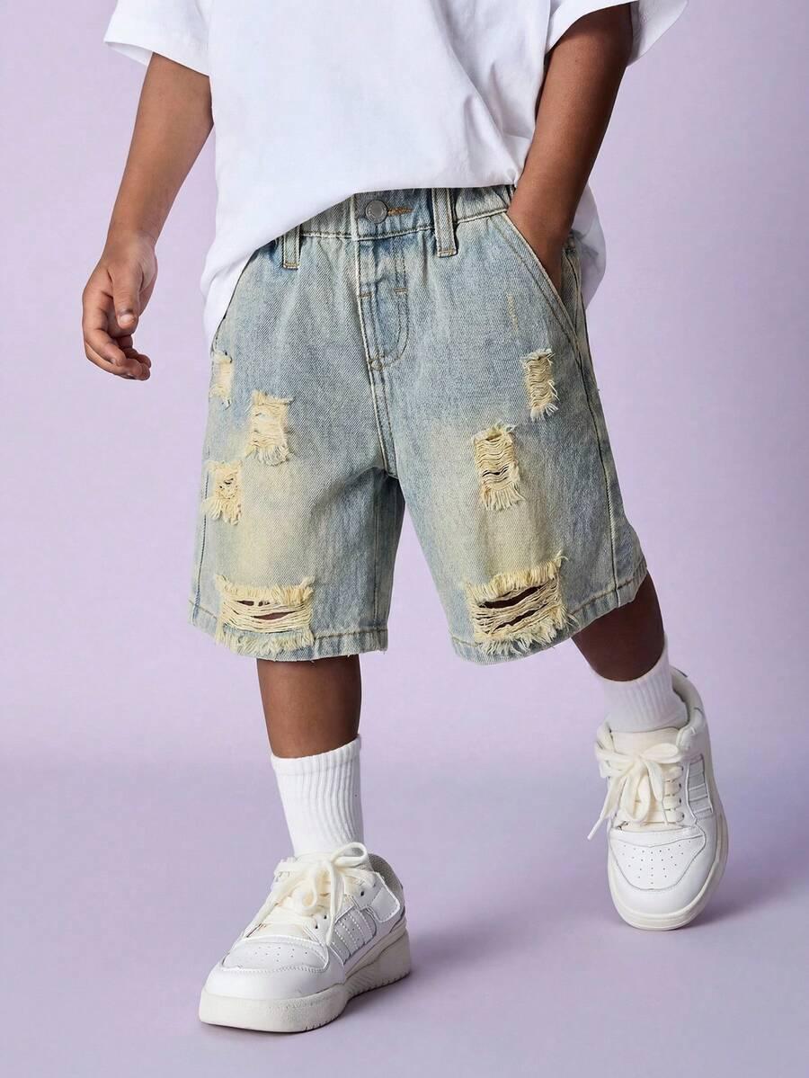 NIEBIESKIE SPODENKI JEANS