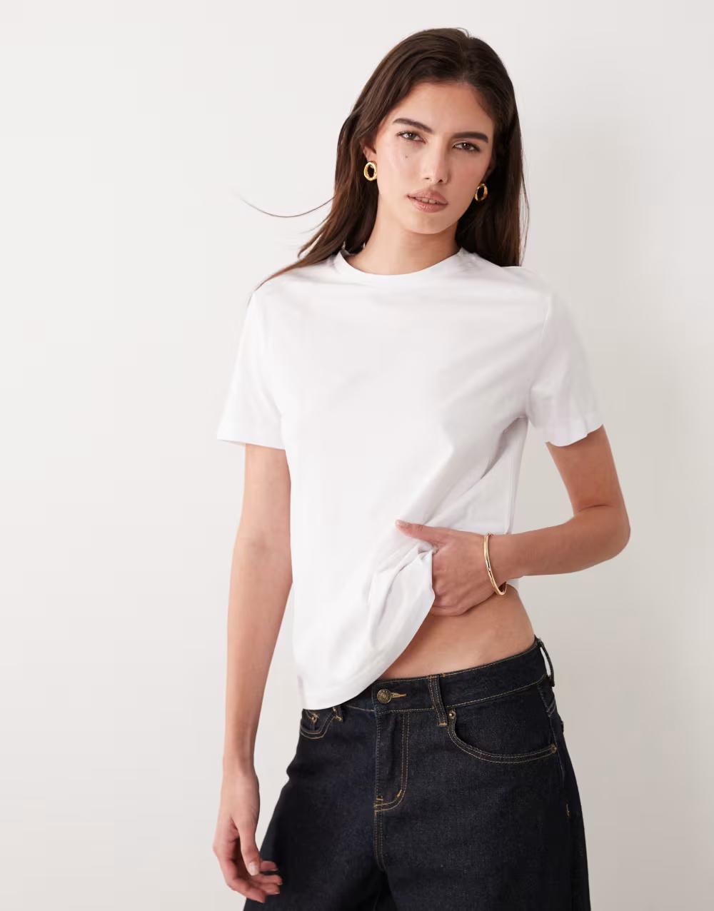 BIAŁY T-SHIRT BASIC