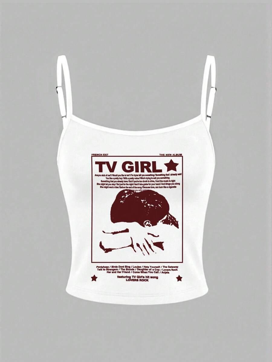 BIAŁY TOP PRINT 