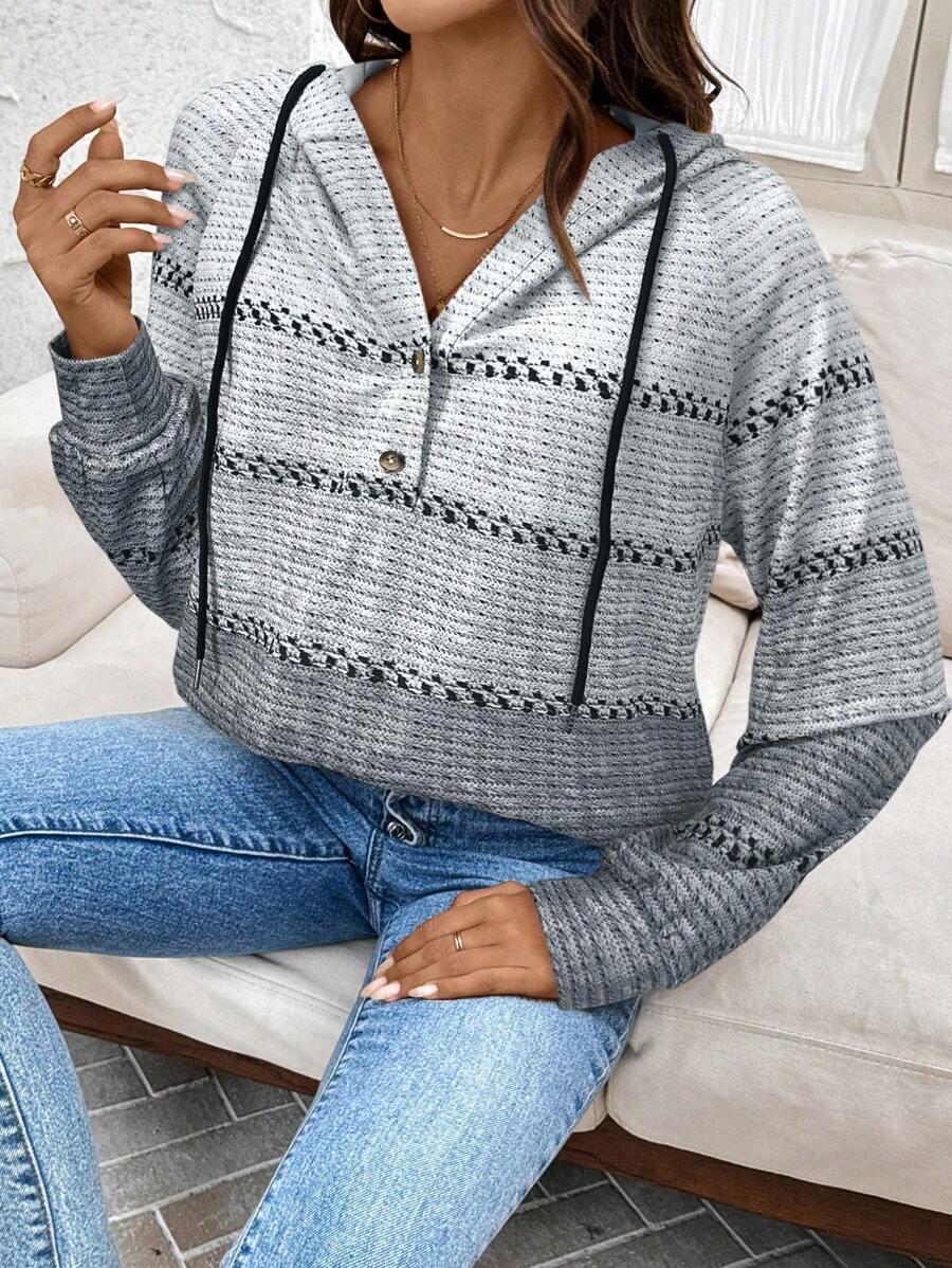 bluza z kapturem guziki 