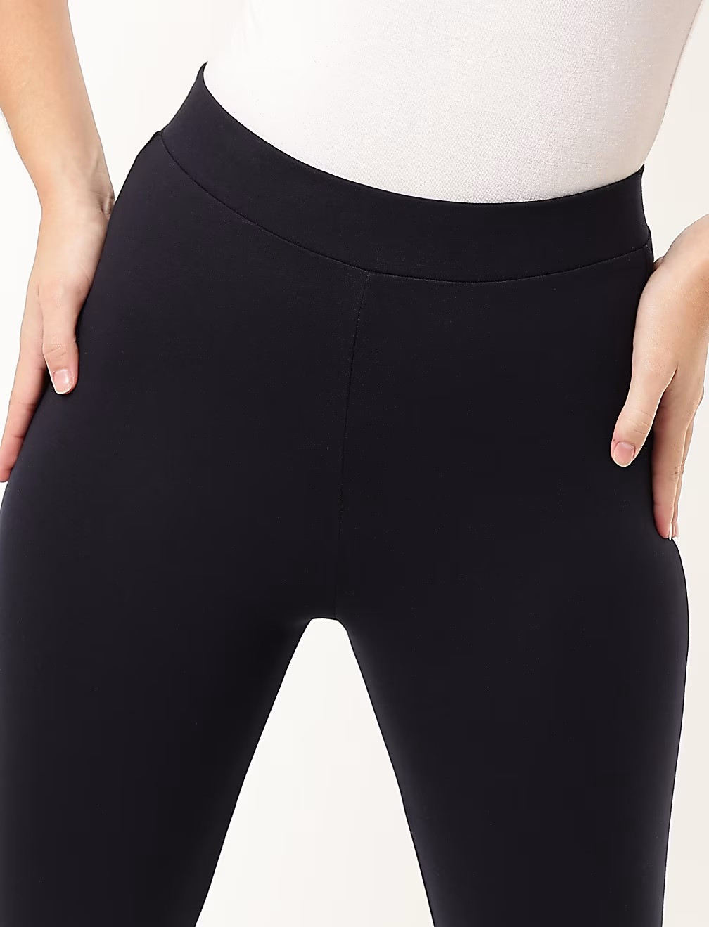 GRANATOWE KLASYCZNE LEGGINSY T59-4967K-FS