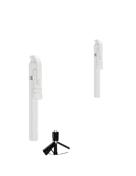 biały selfie stick do telefonu