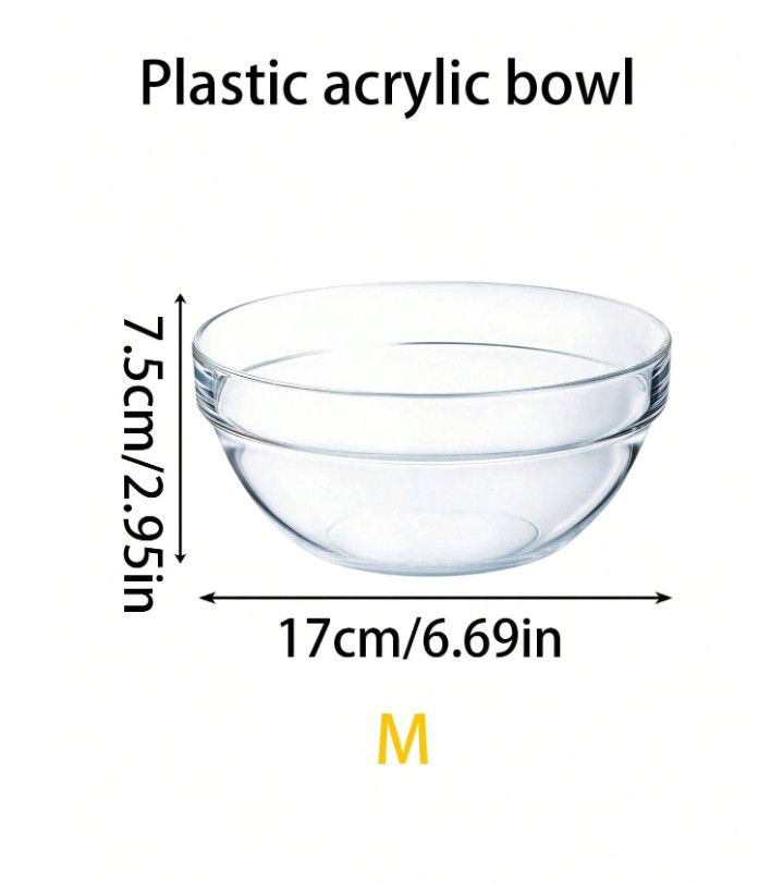 BEZBARWNA PLASTIKOWA MISKA