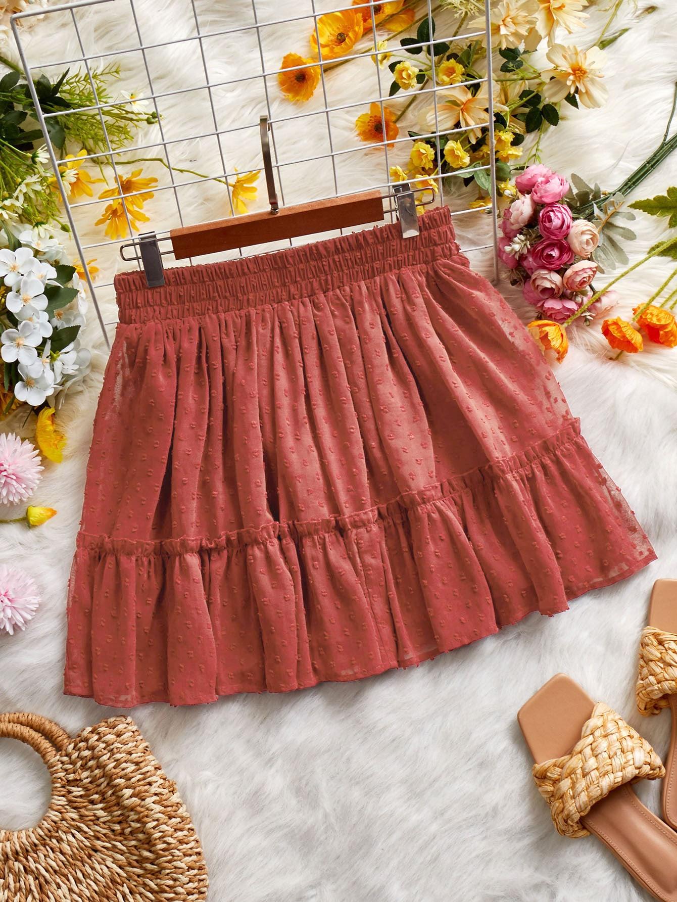  SPÓDNICA MINI FALBANA 