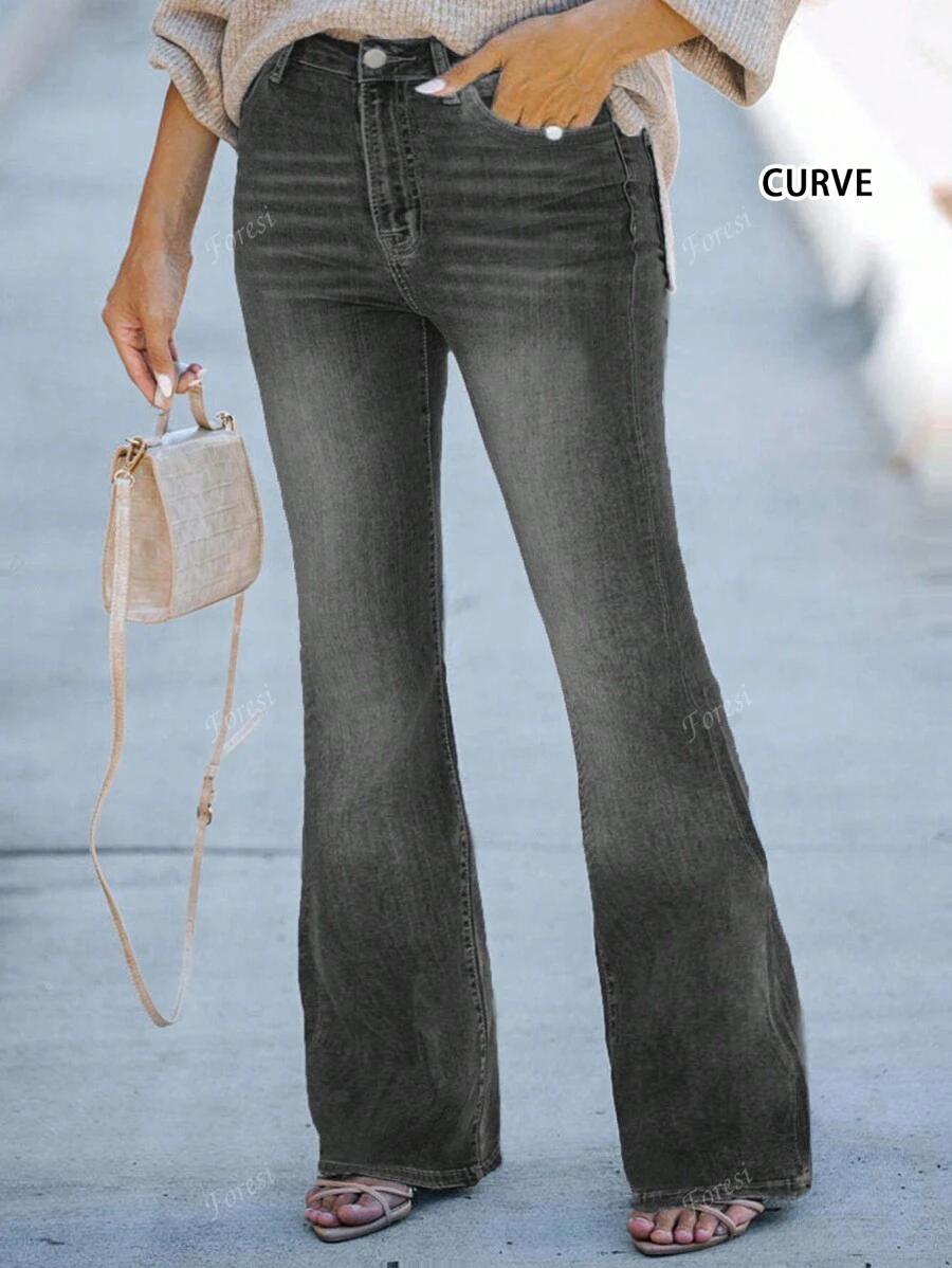 CZARNE SPODNIE JEANS