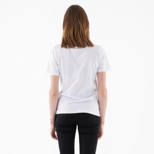 biały t-shirt print