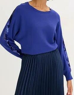SWETER DAMSKI Z CEKINAMI