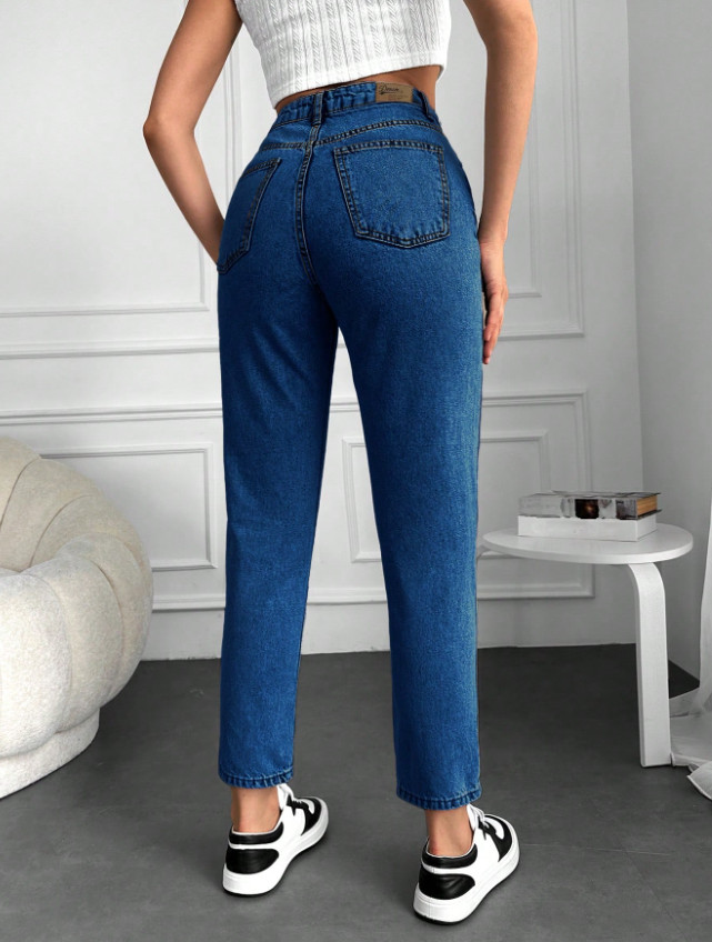 NIEBIESKIE JEANSY RURKI